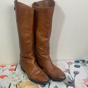 Sam Edelman Penny tall leather riding boots in a brown “Whiskey” color